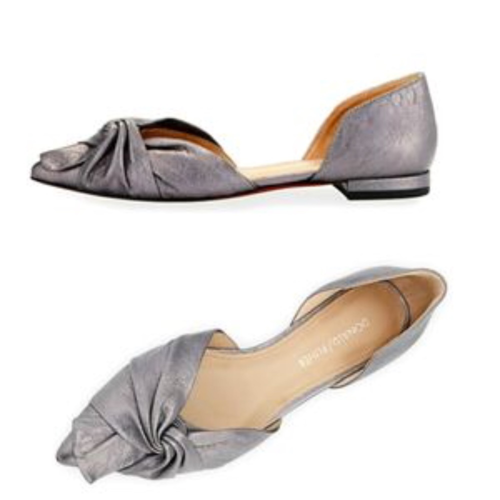 3xHP💝Donald J.Pliner Pennie Gunmetal Flats
